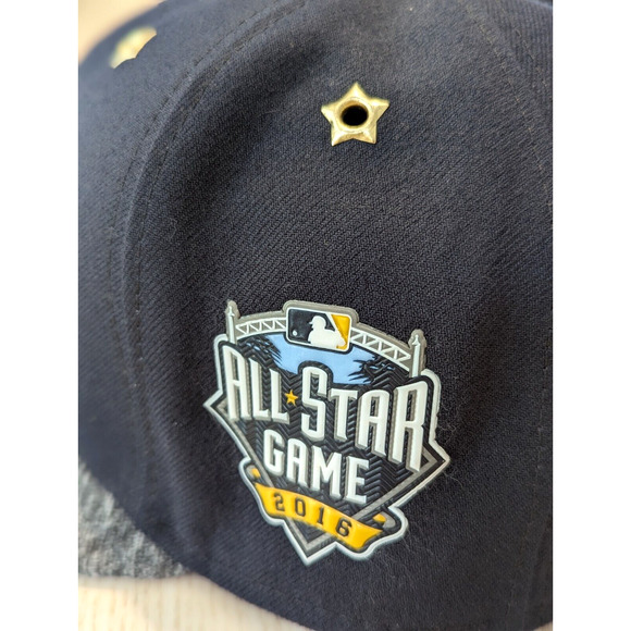 New Era Seattle Mariners 2016 All Star 59FIFTY 7-7/8 Hat MLB ASG Patch Grommets - Picture 3 of 13